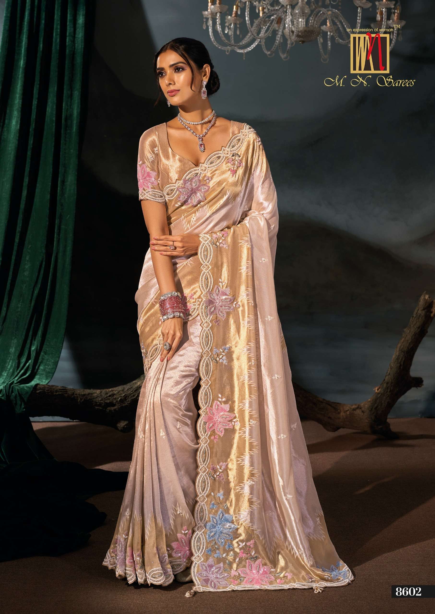 M N 8600 Series 8601 To 8613 the Royal and classic Heritage Collection saree wholesale in surat